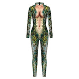 Women Men Jumpsuits Giraffe Serpentine Tiger Sexy Cosplay Costume Animal Print Couple Bodysuit Leopard Shapewear Romper Outfits