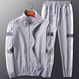 2Pcs Men Tracksuit Hoodie Tops Joggers Pants Tracksuit Set Male Running Jogging Sportswear Hooded Pants Mens Sweat Suit