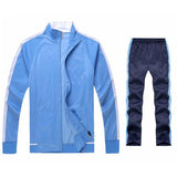 2Pcs Set Men's Sweatsuit Sportswear Tracksuit Men Jacket and Pants Sets Training Suit Autumn Winter Spring Sporting Track Suit