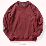 Spring Autumn Basic Simple Solid Color Hoodies Men's Pullover Sweatshirts Japanese Retro Loose Pure Cotton Couples Sport Tops