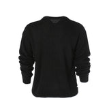 Foesce Men Winter Autumn Knitwear Long Sleeve Round Neck Tops Solid Color Casual Party Club Warm Loose Sweater