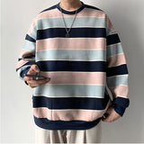 Spring Autumn Striped Hoodies Mens Casual Male Streetwear Long Sleeve Pullover Hoodies Men Sweatshirts Oversize