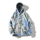 Single Breasted Tie Dye Hoodie Men Clothing Harajuku Hoodies For Men Sweatshirts M-5XL Autumn New Arrivals