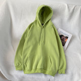 Men's Solid Color Clothes Pullover Hat Loose Coat 8 Color Loose Hooded Hoodies Cotton Casual Sweatshirts Big Size M-5XL