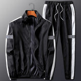 2Pcs Men Tracksuit Hoodie Tops Joggers Pants Tracksuit Set Male Running Jogging Sportswear Hooded Pants Mens Sweat Suit