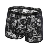 Lace Underwear Men Sexy See Through Panties Boxers Penis Pouch Long Leg Mesh Transparent Underpants Boxer Shorts