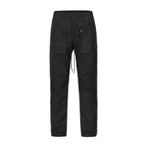 High Street Multi Zipper Drawstring Mens Vibe Style Overalls Straight Oversized Casual Baggy Cargo Pants Waterproof Trousers