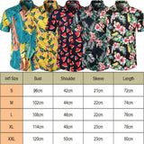 5 Style Men's Hawaiian Beach Shirt Floral Fruit Print Shirts Tops Casual Short Sleeve Summer Holiday Vacation Fashion Tops