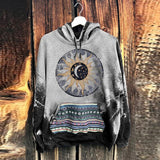 Foesce-  2 Vintage Rose Skull Printed Long Sleeve Men's Hooded Sweatshirt Autumn Casual Hoodies For Men Fashion Hoodie Tops Streetwear