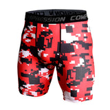 Compression Shorts Men 3D Print Camouflage Bodybuilding Tights Short Men Gyms Shorts Male Muscle Alive Elastic Running Shorts