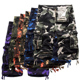 Summer New Mens Casual Trouers Beach Shorts Camouflage Cargo Male Loose Work Man Military Short Pants OverSize