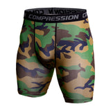 Compression Shorts Men 3D Print Camouflage Bodybuilding Tights Short Men Gyms Shorts Male Muscle Alive Elastic Running Shorts