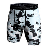 Compression Shorts Men 3D Print Camouflage Bodybuilding Tights Short Men Gyms Shorts Male Muscle Alive Elastic Running Shorts