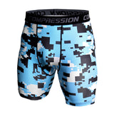 Compression Shorts Men 3D Print Camouflage Bodybuilding Tights Short Men Gyms Shorts Male Muscle Alive Elastic Running Shorts