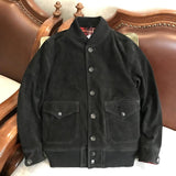 Brand new classic man genuine leather Jacket,casual mens A1 style warm leather jacket,Cow suede bomber coat