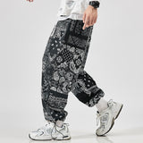 Men's Harem Pants New Fashion Jogger Sweatpants Korean Man Loose Oversized Trousers Funny Streetwear Male Casual Pants 5XL