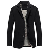 Spring Autumn Blazer Jacket Men Single Breasted Turn Down Collar Slim Fit Men Clothing Plus Size M-4XL Coat Men Chaquetas Hombre