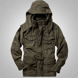 European Hooded Big and Tall Man's Jacket and Coat 5XL Spring Camouflage  Jacket Military Coat Men Street Outwear Clothing