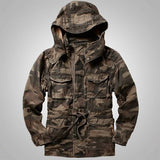 European Hooded Big and Tall Man's Jacket and Coat 5XL Spring Camouflage  Jacket Military Coat Men Street Outwear Clothing