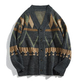 Fashion Korean Striped Mens Sweaters Casual Winter Sweater Men Hip Hop Knit Cardigan Men Big Sizes Mens Sweater Jacket top