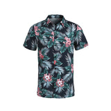 5 Style Men's Hawaiian Beach Shirt Floral Fruit Print Shirts Tops Casual Short Sleeve Summer Holiday Vacation Fashion Tops