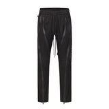 High Street Multi Zipper Drawstring Mens Vibe Style Overalls Straight Oversized Casual Baggy Cargo Pants Waterproof Trousers