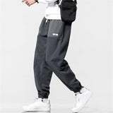 Loose Harem Jogging Pants For Men Winter Big Size Fleece Warm Long Pants Mid-Waist Outdoor Comfortable Pantalons Hommes