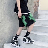 Foesce   Men's Casual Oversized Shorts  Fashion Printed Elastic Waist Hip Hop Shorts Korean Streetwear Male Short Trousers