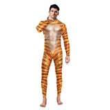 Women Men Jumpsuits Giraffe Serpentine Tiger Sexy Cosplay Costume Animal Print Couple Bodysuit Leopard Shapewear Romper Outfits