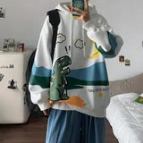 Cute Cartoon Hoodie Streetwear Boy Japanese Hip Hop Sweatshirt Men Fashion Tops Casual Funny Spring Autumn Harajuku Clothes Male