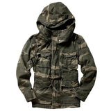 European Hooded Big and Tall Man's Jacket and Coat 5XL Spring Camouflage  Jacket Military Coat Men Street Outwear Clothing