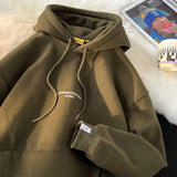 Winter Thicken Women Letter Hoodies Fashion Warm Fleece Loose New Brand Unisex Pullovers Korean Female Sweatshirts