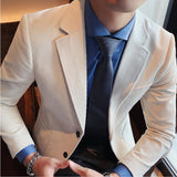 Men's Corduroy Fabric Casual Business Suit/Male Slim Fit Fashion Leisure Blazers/Men's Jacket Brand Clothing Coats  S-5XL