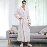 Women Winter Plus Size Long Warm Flannel Bathrobe Men Kimono Velvet Bath Robe Bride Dressing Gown Lovers Robes Night Sleepwear