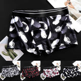 Underwear Men Sexy Pouch Bulge Underpants Male Solid Trunks Mens Ice Silk Boxer Soft Underpants Breathable Arrow Panties