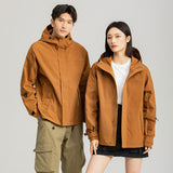 Foesce Jackets For Unisex Outdoor Wear Jacket Waterproof Windproof Hiking Jacket Polyester Coat