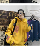 Autumn Men Oversized Hoodies Graphic Printed Men's Pullovers Japanese Man Casual Hooded Sweatshirts Tops 5XL