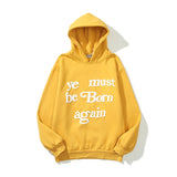 Kanye West Graffiti Letter Print Plus Velvet Sweatshirt Men Harajuku Fleece Hoodie Hip Hop Stranger Things Hooded Hoodies