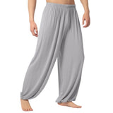 Harem Pants Yoga Pants Men Casual Solid Color Baggy Trousers Belly Dance Yoga Slacks Sweatpant Trendy Loose Dance Sport Clothes