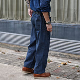 Mens Pants Cargo Pants Men Vintage Stripe Denim Trousers Straight Leg