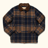 Foesce Autumn and Winter Men's Jacket Plaid Loose Jacket Casual Turn Down Collar Shirt Style Jackets Large Size