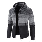 Cardigan Sweater for Men Color Matching Knitted Warm Autumn Winter Jacket Men Clothing Jersey Hombre