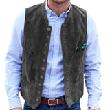 Foesce Christmas Vest For Men Velvet Sleeveless Jackets Stylish Men'S Clothing Party Dresses Groom'S Wedding Suit Steampunk Costume 1PC