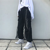 Techwear Men's Sets Cargo Pants Men's Shirt Kit Long Sleeve Shirts Korean Streetwear Hip Hop Harajuku Spring