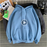 Men's Solid Color Clothes Pullover Hat Loose Coat 8 Color Loose Hooded Hoodies Cotton Casual Sweatshirts Big Size M-5XL