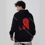 Love Heart Print Couple Hoodies Set Women Men Lovers Sweatshirts Couples Kawaii Graphic Pullovers Unisex Valentine Day Gift New