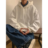 Autumn Cotton Hoodies Men Fashion Solid Color Casual Hooded Sweatshirt Men Streetwear Hip Hop Loose Pullover Hoodie Mens Hoody