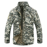 Men Camouflage Military Tactical Jacket Winter Sharkskin Soft Shell Windbreaker Jackets Fleece Coat Army Hunt Clothes