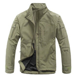 Men Camouflage Military Tactical Jacket Winter Sharkskin Soft Shell Windbreaker Jackets Fleece Coat Army Hunt Clothes