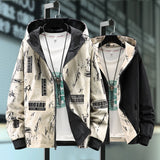 Men Reversible Jacket Waterproof Windbreaker Spring Autumn Hooded Male Coat Basic Casual Outwear hommes veste mens clothing